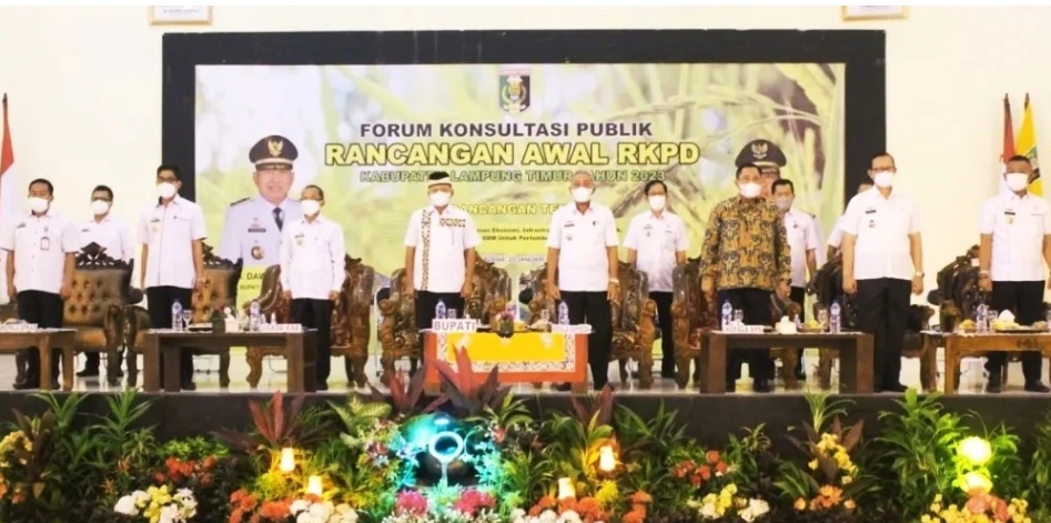 Foto, Bupati Lampung Timur, Buka Forum Konsultasi Publik Rancangan Awal RKPD Pemkab Tahun 2023