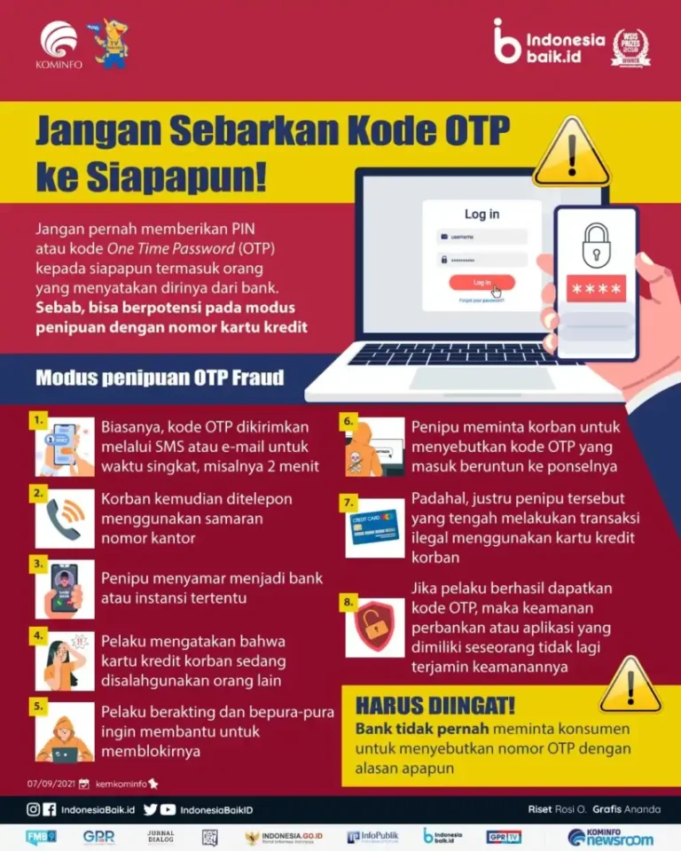Bahaya Berbagi Kode Otp Kepada Siapapun Melindungi Aset Digital Dan Keuangan Anda