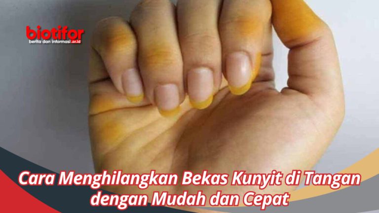 Cara Menghilangkan Noda Kunyit Di Tangan Dengan Cepat Panduan Lengkap Untuk Dapur Bebas Noda