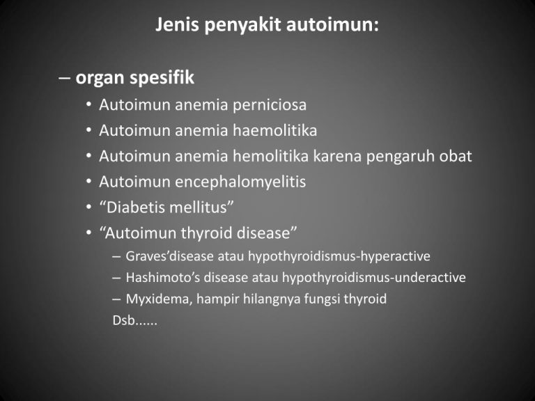 Mengenal Jenis Jenis Penyakit Autoimun Panduan Lengkap Untuk Memahami Kondisi Tubuh Anda