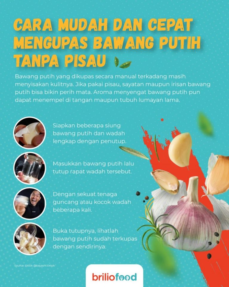 Tips Mengupas Bawang Putih Dengan Cepat Dalam Jumlah Banyak Rahasia Dapur Praktis Untuk Pecinta Kuliner
